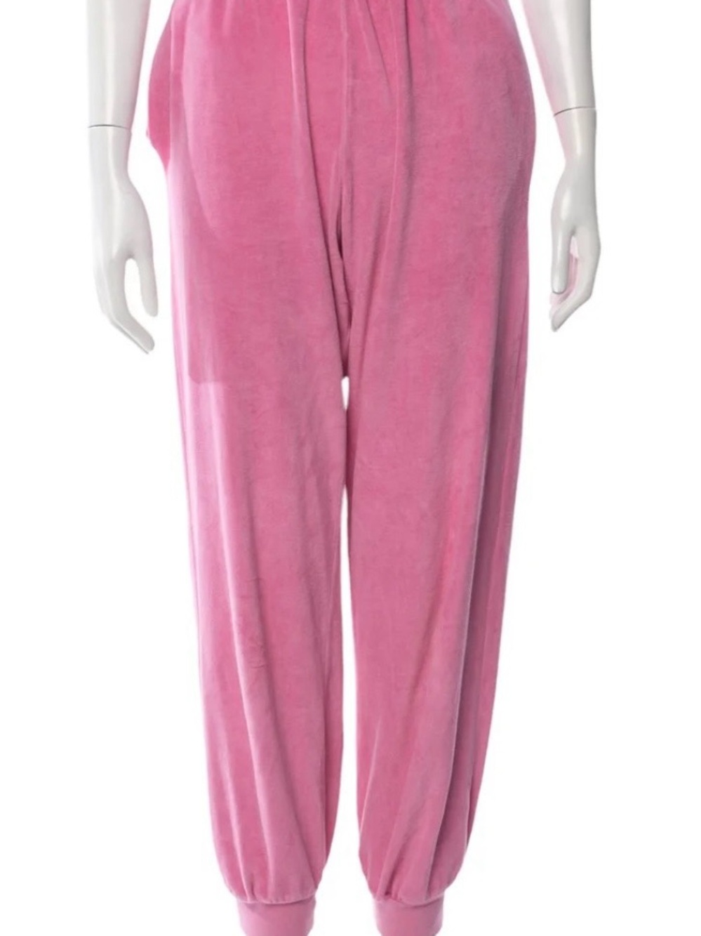 Suzi Kondi Pink Terrycloth Track Joggers